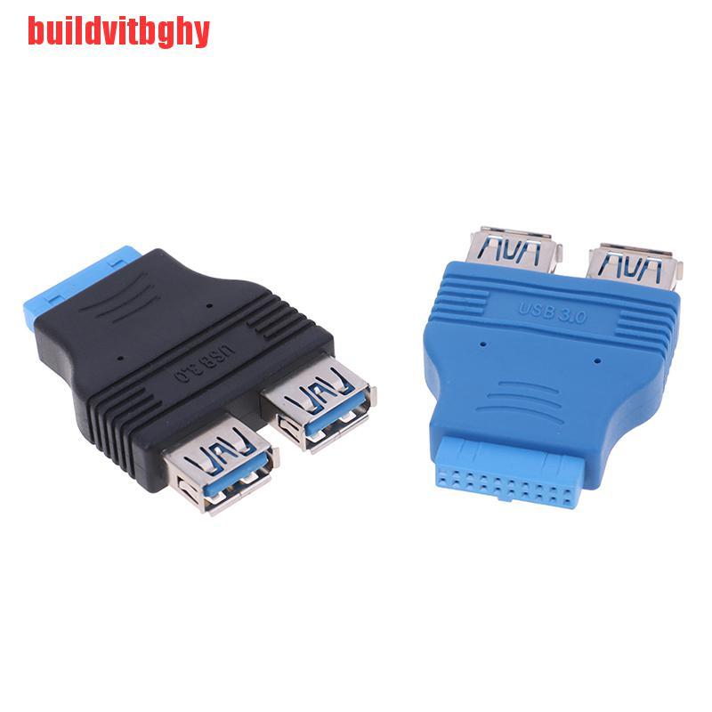 (Mua-Code) Bo Mạch Chủ 2 Cổng Usb 3.0 Female Sang 20 Pin Header Female