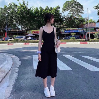 Váy Hai Dây Đũi Trơn Dáng Basic