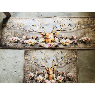 Thảm bếp 3d set 2 cái