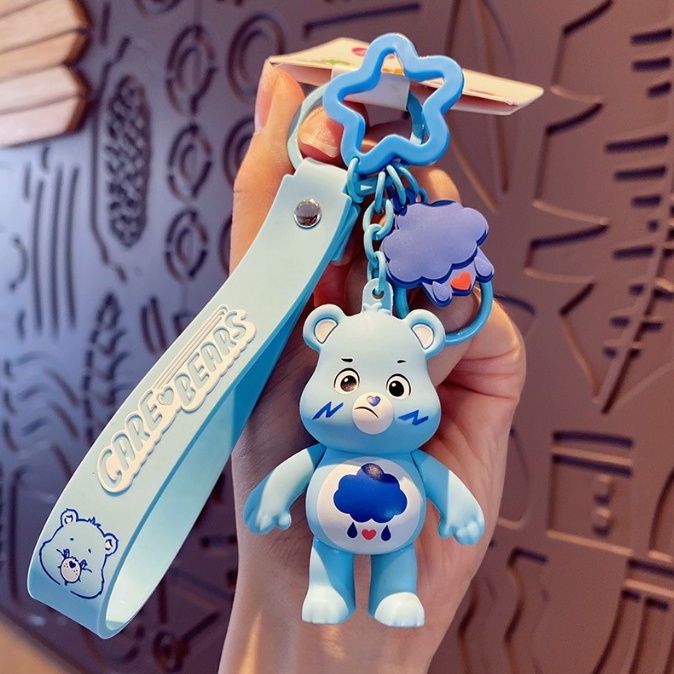 Móc Khóa Cao Cấp Hình Gấu Chăm Sóc Cute phụ kiện Túi Xách dễ thương -Minkey