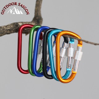 Móc khóa chữ D loại 6cm có khóa vặn