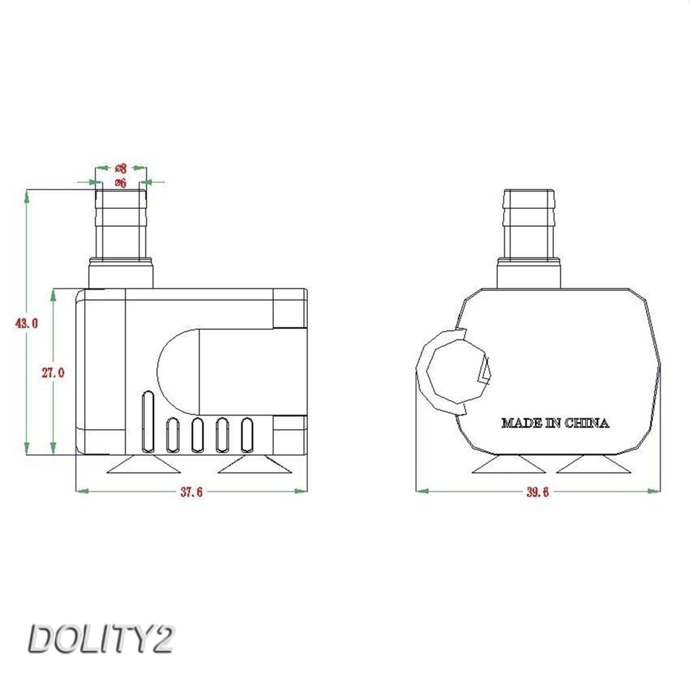 Máy Bơm Nước Không Chổi Than Mini 3w 12v Cho Bể Cá