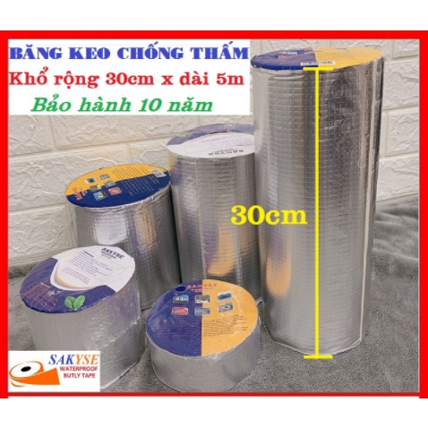 (Khổ Siêu Rộng 30cm) BĂNG KEO CHỐNG THẤM-CHỐNG DỘT MÁI TÔN ĐA NĂNG- SIÊU BỀN-SIÊU DÍNH -CHÍNH HÃNG SAKYSE-NHẬT BẢN