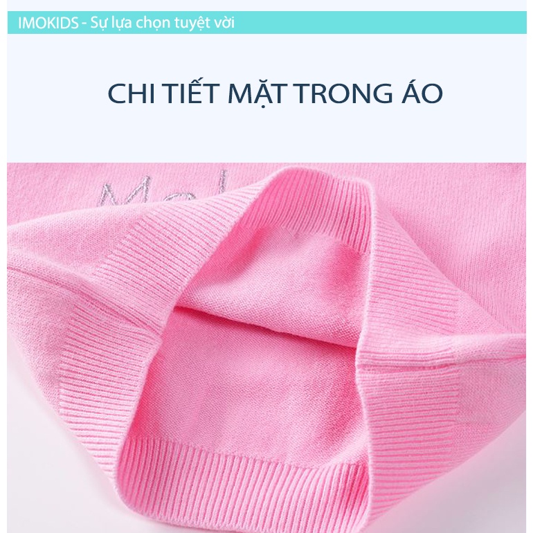 Áo len bé gái 07-18kg áo khoác trẻ em Quảng Châu chất len đẹp mẫu thỏ hoa dễ thương len chui đầu cho bé mùa thu đông