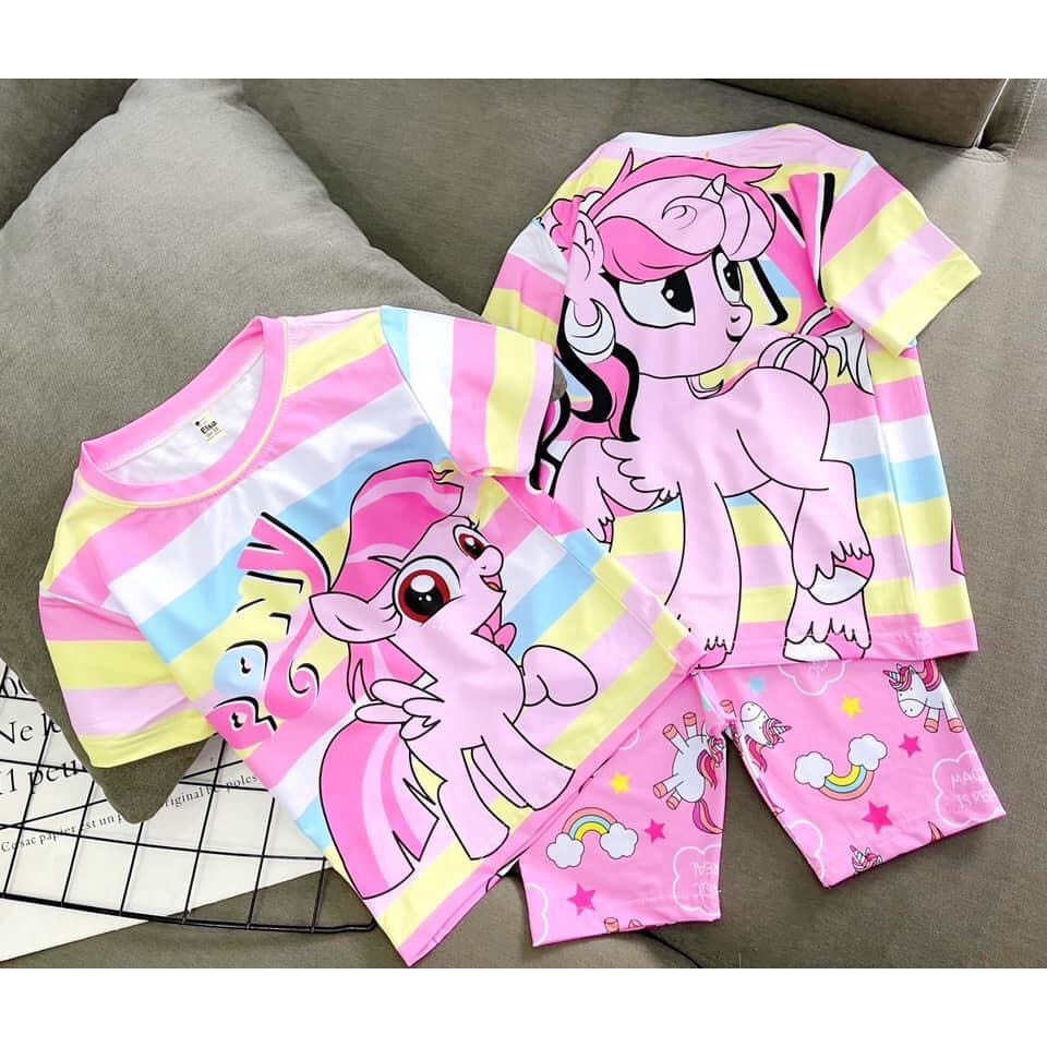 Bộ đồ bé gái in hình 3D HOT TREND chất vải dày mịn thoáng mát được các bé yêu thích BGM16