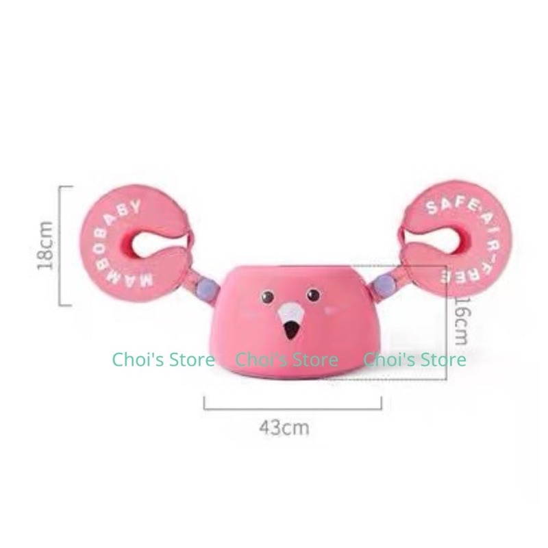 (Hàng cao cấp ) Phao bơi luồn tay, ngực Mambobaby cho bé từ 3-8 tuổia