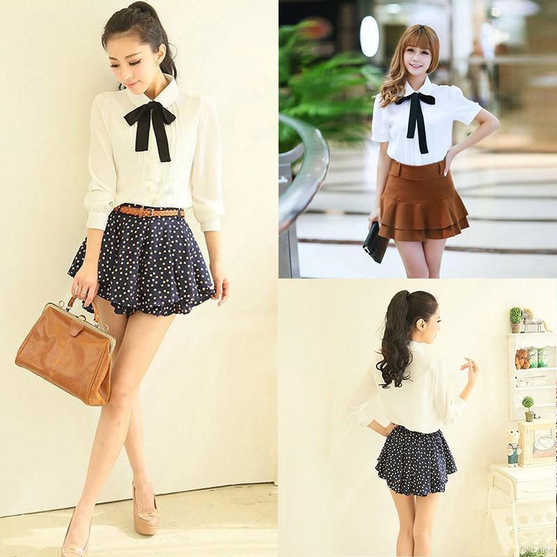 Áo sơ mi có cột nơ cho nữ