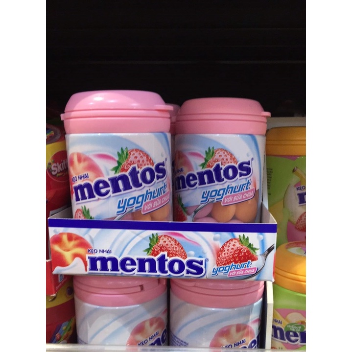 Kẹo mentos sữa chua dâu đào 90g