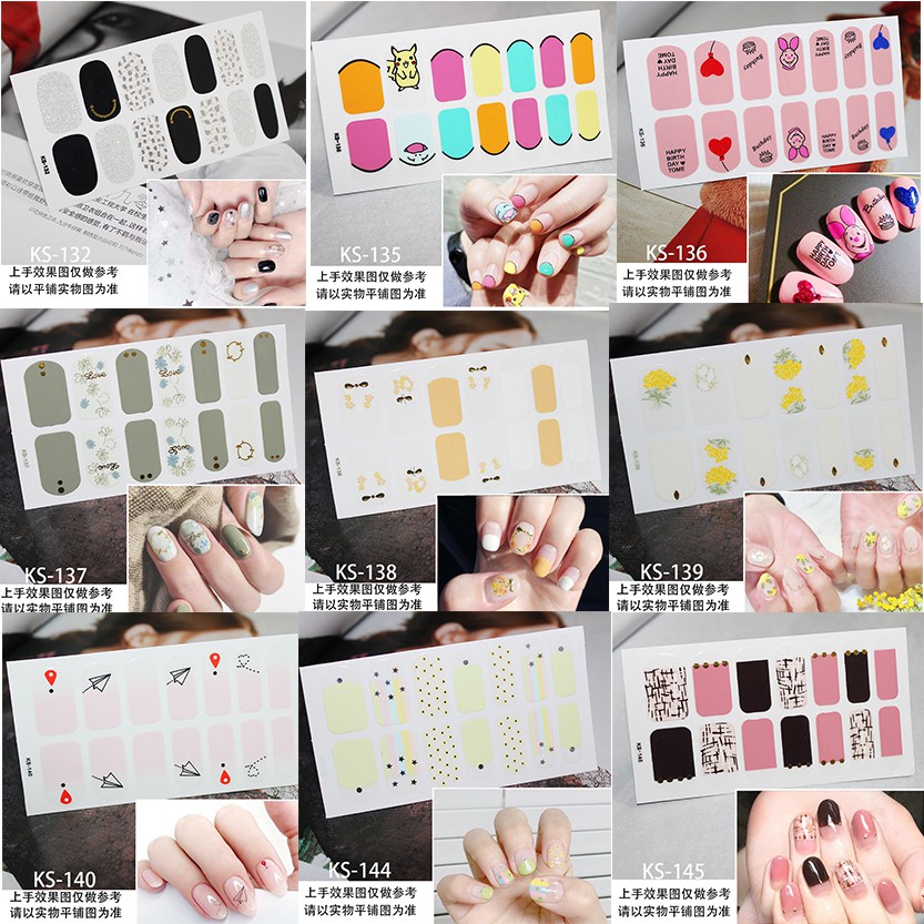 Dán móng tay - sticker dán móng 3D không thấm nước siêu xinh - Nhiều mẫu mã tự chọn - 10- Tất Siêu Rẻ