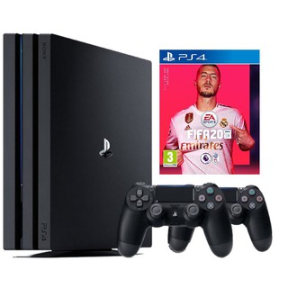  Máy chơi game Sony PlayStation 4 Pro 1TB + Tay điều khiển DualShock 4 + 1 Game FIFA 20 