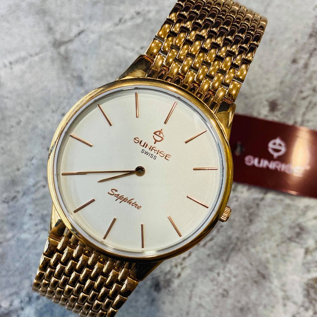 Đồng hồ Sunrise Nam chính hãng Nhật Bản M.737.SWD.RG.T - kính saphire chống trầy - c