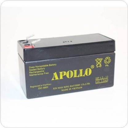 Bình Acquy 12V 1.2Ah Apollo- Cam Kết Chính Hãng