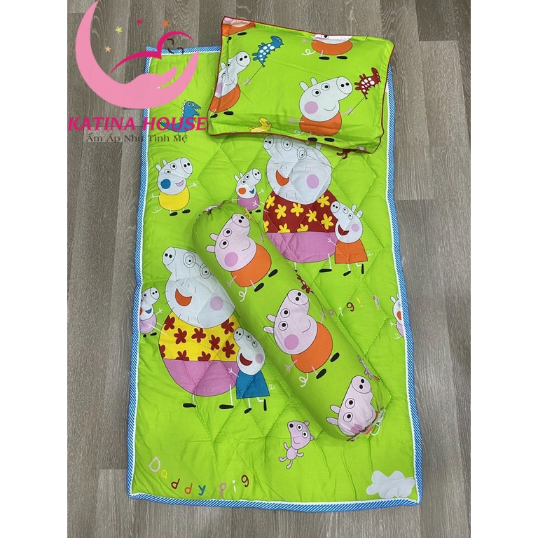 [G02] Bộ nệm gối cho bé đi học 65x110cm ❤️ hàng loại 1 ❤️ Gối nệm cho bé đi học mẫu giáo S017