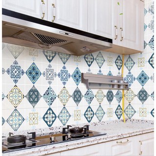 giấy dán bếp chịu nhiệt chống nước giả gạch bông khổ 60cm
