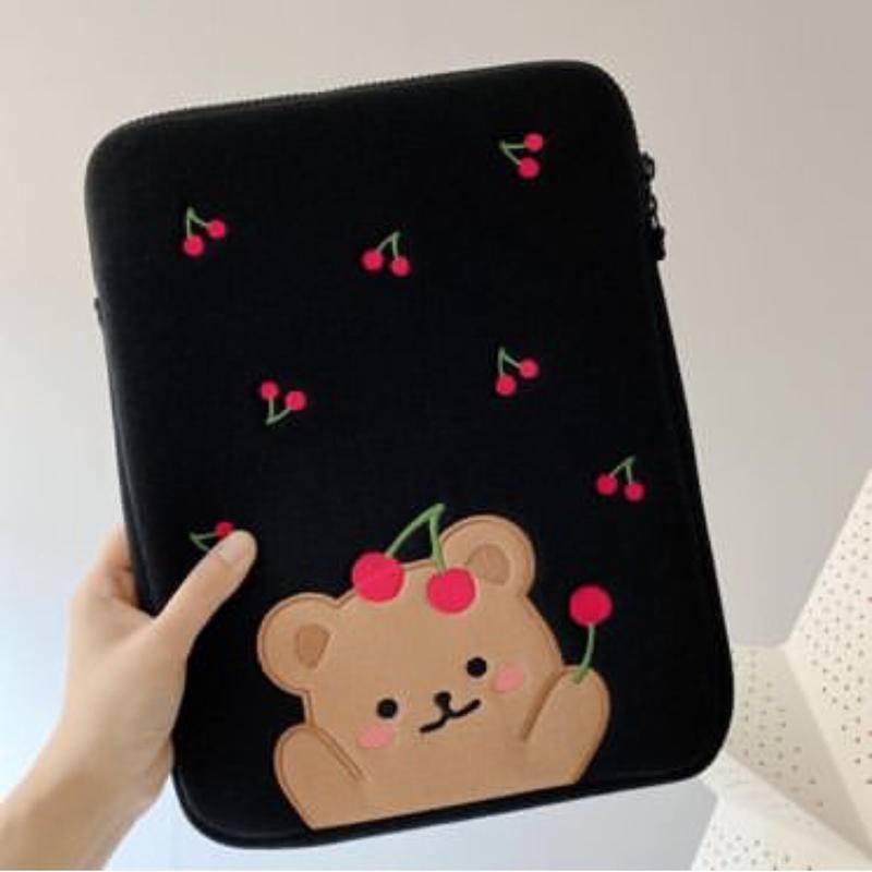Túi đựng máy tính bảng có dây khóa kéo 11/13/15inch phong cách Hàn Quốc