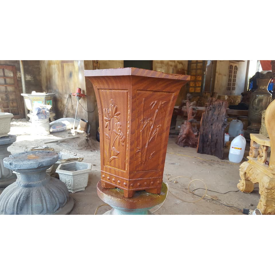 Khuôn đúc chậu cảnh lục giác ống 44cm