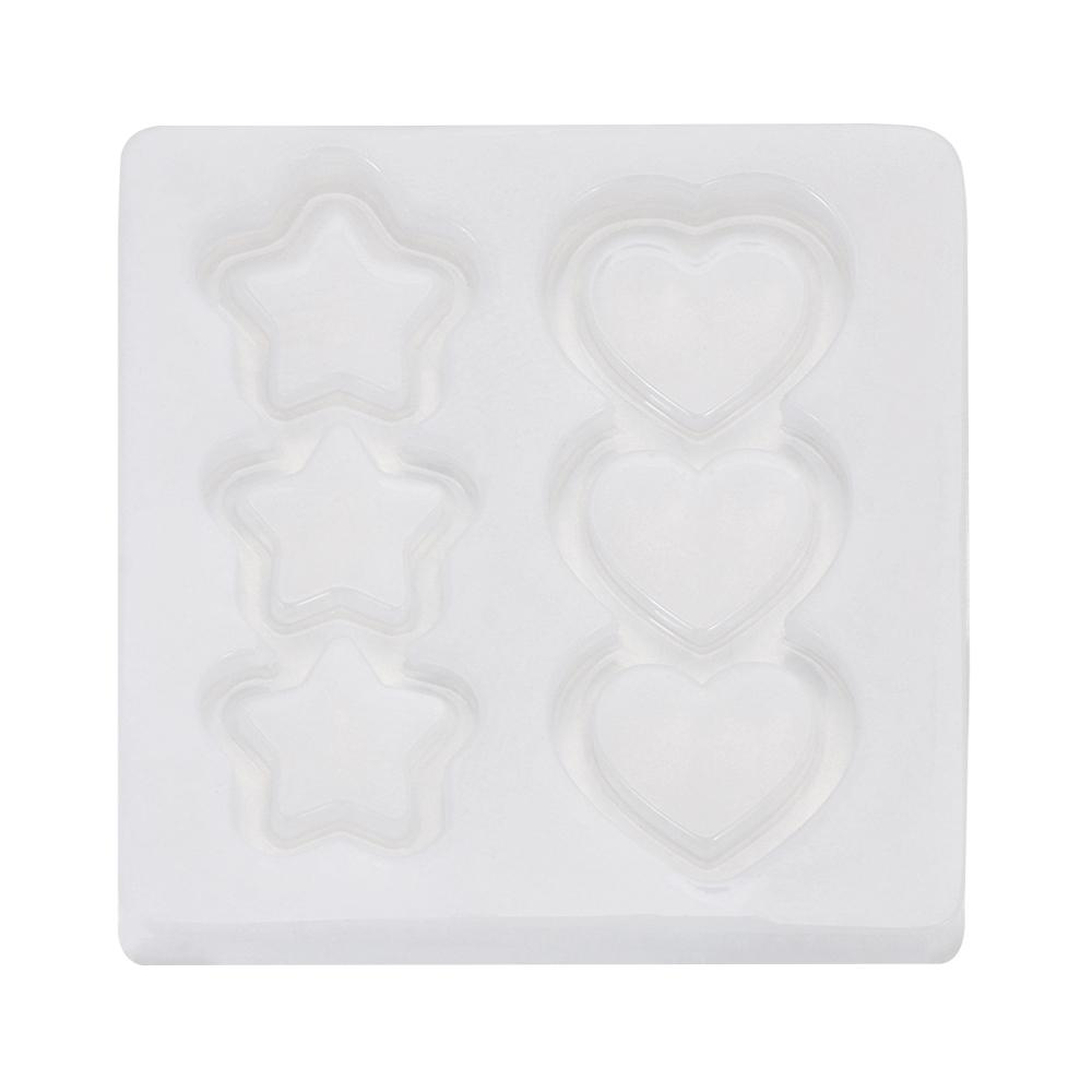 ME Jewelry Accessories Resin Mold Pendant Rose Flower Silicone Molds Heart Star Epoxy Home Decoration Silica Gel Handmade|Drop Glue
