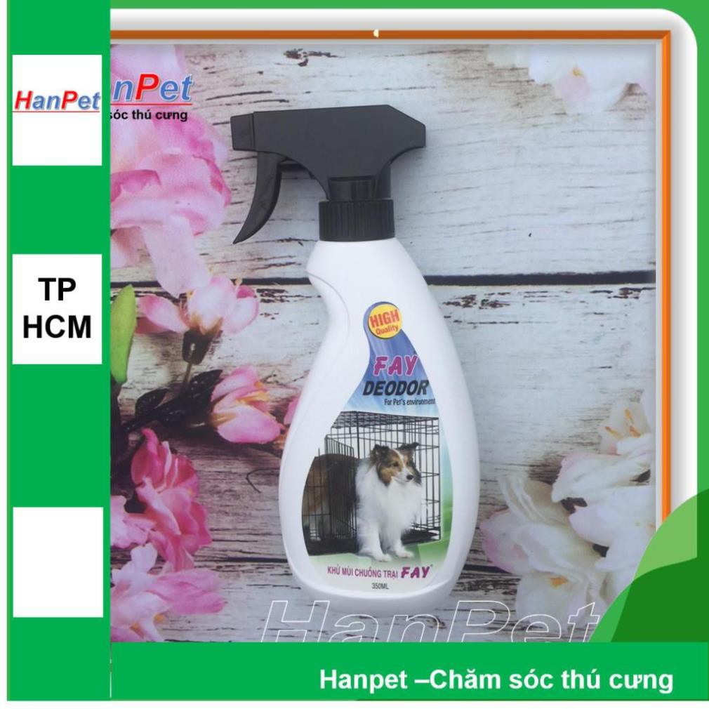 Hanpet.GV- Xịt khử mùi hôi của chó mèo (2 loại) FAY 350ml &amp; XC Pet 100ml- diệt khuẩn môi trường (- 239)