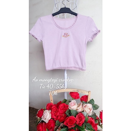 Áo mongtegi dáng croptop