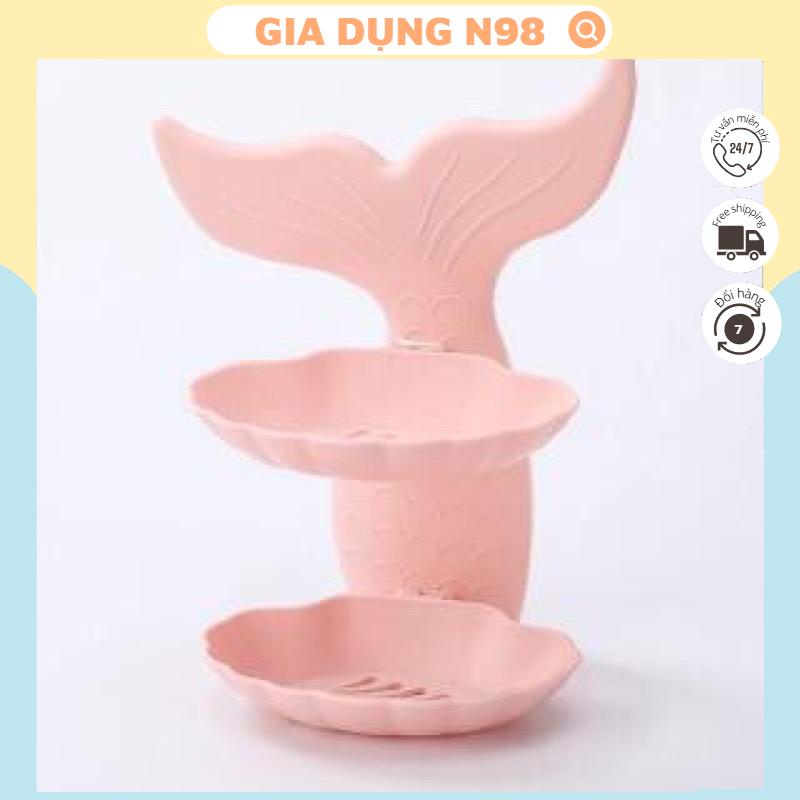 Để xà phòng tắm hình đuôi cá 2 tầng