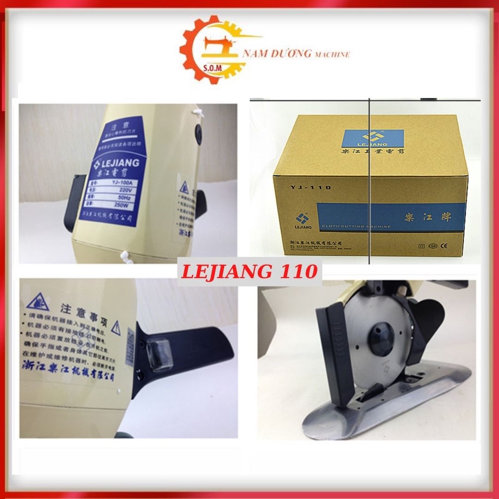 Máy cắt vải cầm tay Lejiang YJ-110 cắt được nhiều loại vật liệu với độ dày 35mm
