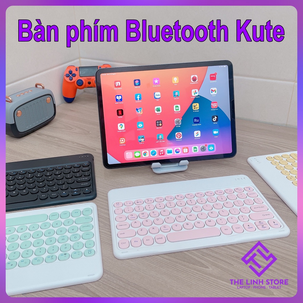 Bàn phím Bluetooth TL01 phím tròn cho iP Android và máy tính Window
