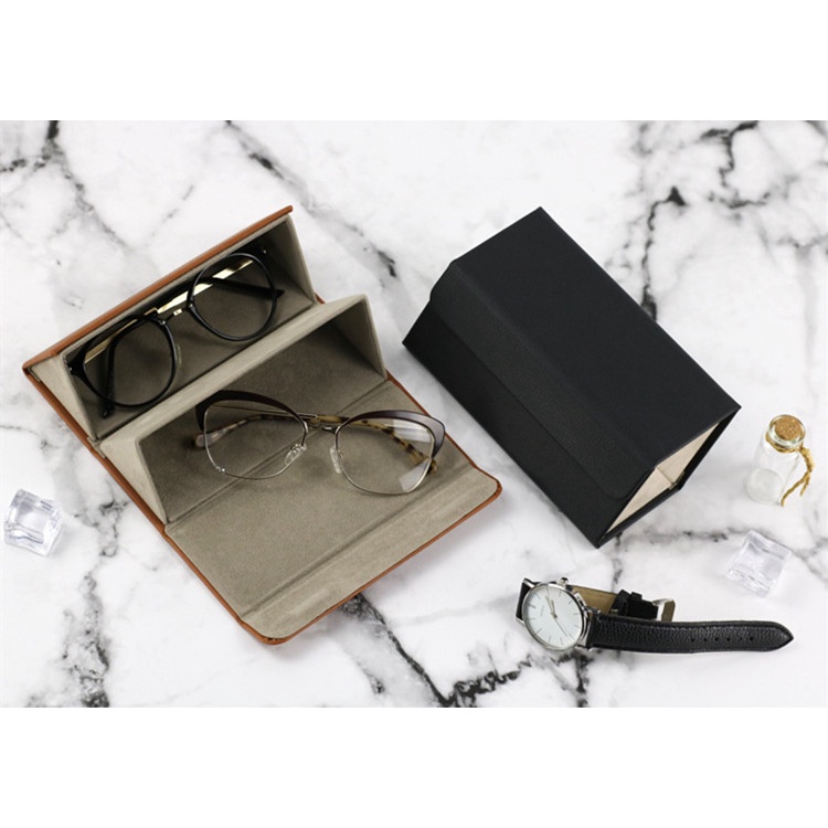 Hộp Đựng Mắt Kính Bằng Da PU Có Thể Gấp Lại Tiện Dụng