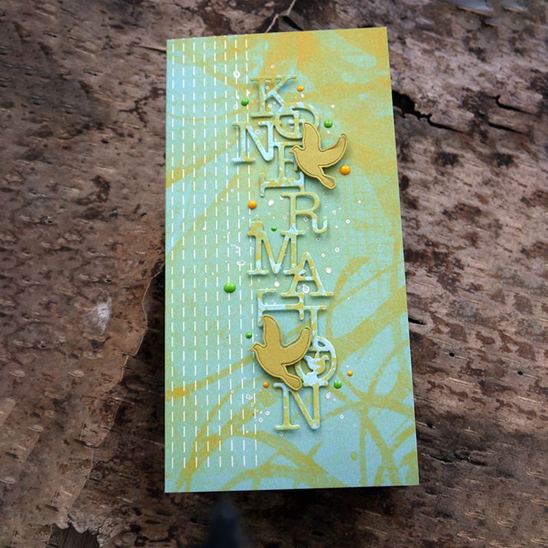 Khuôn Cắt Thẻ Trang Trí Album Hình Chim Bằng Kim Loại