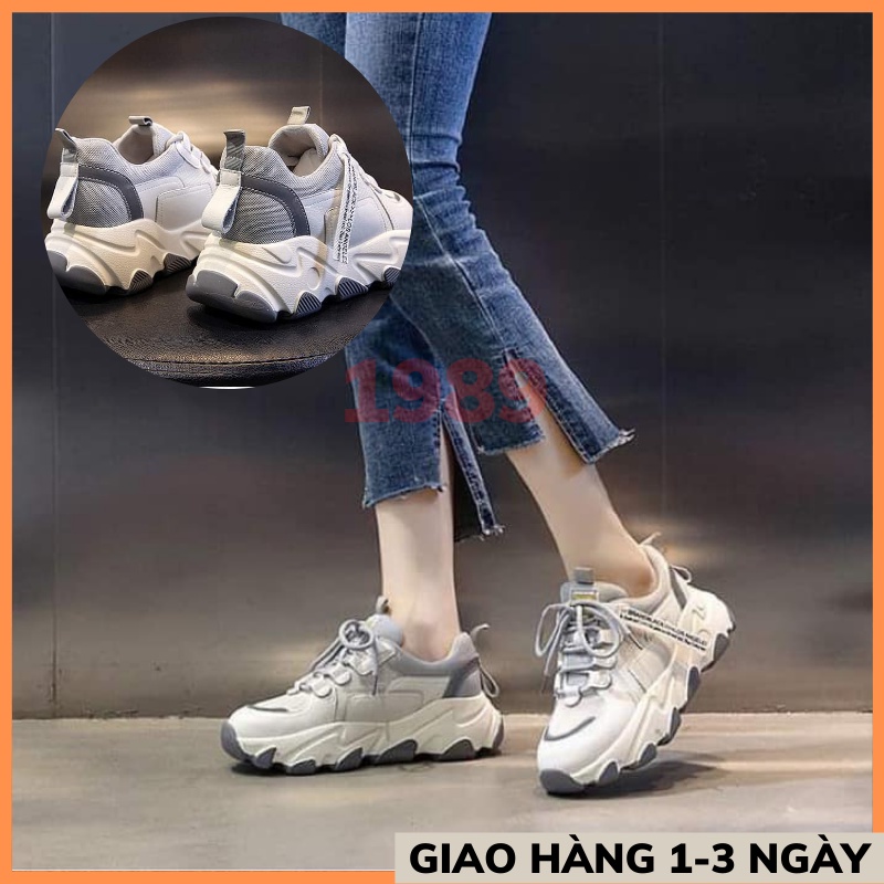 GIẦY THỂ THAO NỮ ĐẾ ĐỘN QC CHỮ M CỰC CHẤT