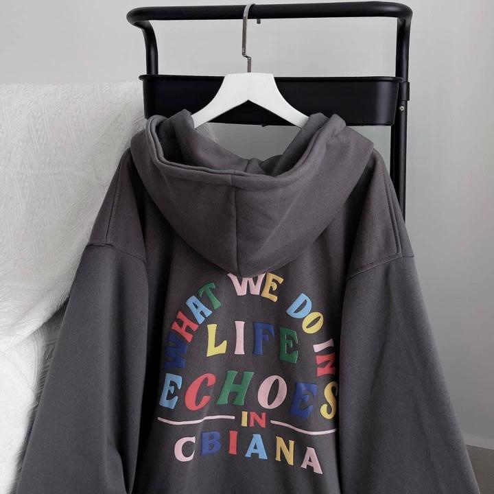 Áo Khoác Hoodie Nam Nữ from rộng hình in sắc nét, Áo Nỉ Unisex hàng khóa có mũ hai lớp