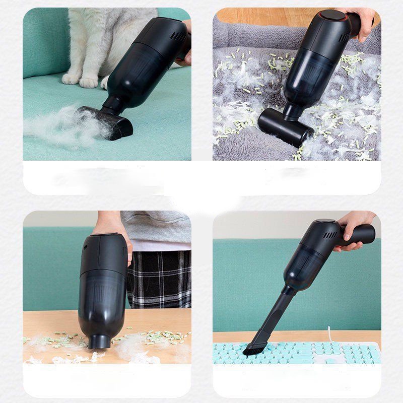 Máy hút bụi cầm tay siêu mạnh công suất 9000Pa, hút liên tục 30 phút, lõi lọc HEPA, hút bụi sofa, phòng khách, ô tô