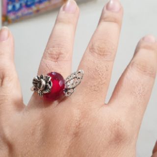 Charm bạc 925 ốp hoa lá