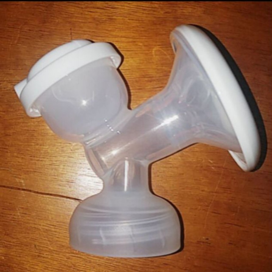 Bộ bình cổ trên Máy Hút Sữa Rozabi Basic (nắp chắn bụi, màng matxa, cổ phễu, cuống silicon, nắp trên, van chân không)