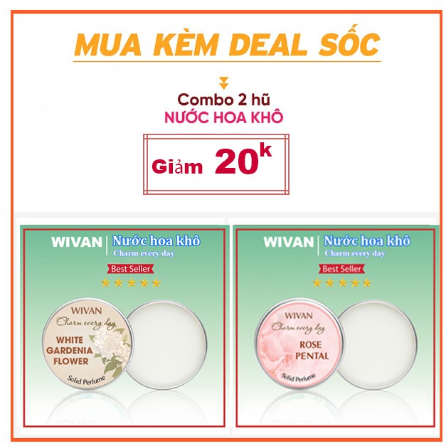 Nước Hoa Khô Dạng Sáp Hộp Bỏ Túi Mini  Nhiều Mùi Hương Wivan | WebRaoVat - webraovat.net.vn