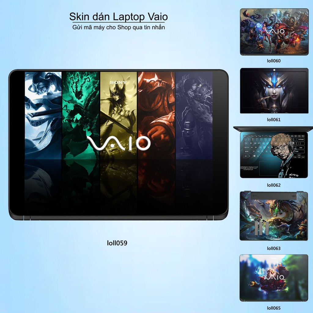 Skin dán Laptop Sony Vaio in hình Liên Minh Huyền Thoại _nhiều mẫu 8 (inbox mã máy cho Shop)