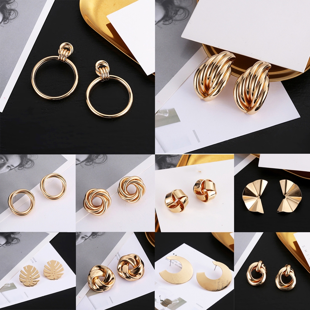 Khuyên tai dáng dài đính nơ phối màu xinh xắn