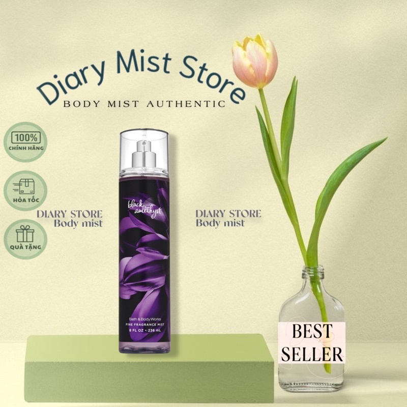 𝐃𝐢𝐚𝐫𝐲𝐦𝐢𝐬𝐭.𝐬𝐭𝐨𝐫𝐞 Xịt thơm Bath & Body Works - Black Amethyst