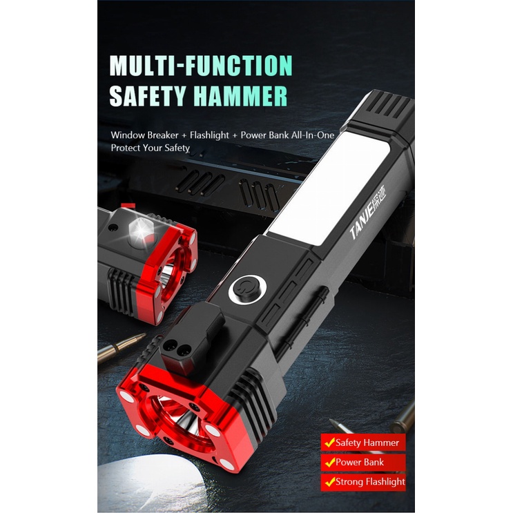 Búa Tự Vệ Đa Năng Có Đèn Pin