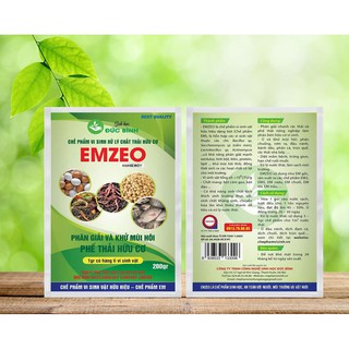 Chế phẩm vi sinh EM chế phẩn EMZEO ủ phân rác thải