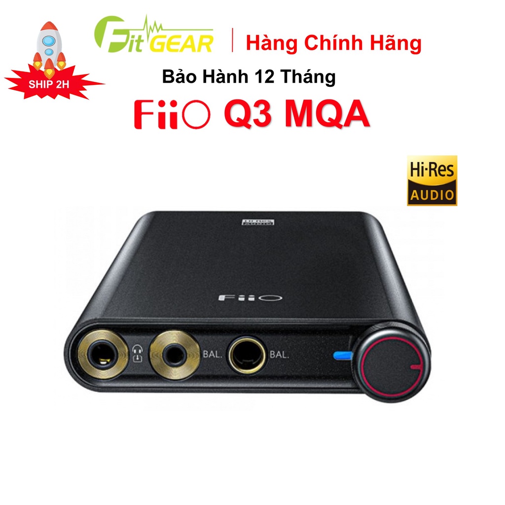 Bộ Giải Mã DAC/Amp FiiO Q3 MQA - Bảo Hành Chính Hãng 12 Tháng