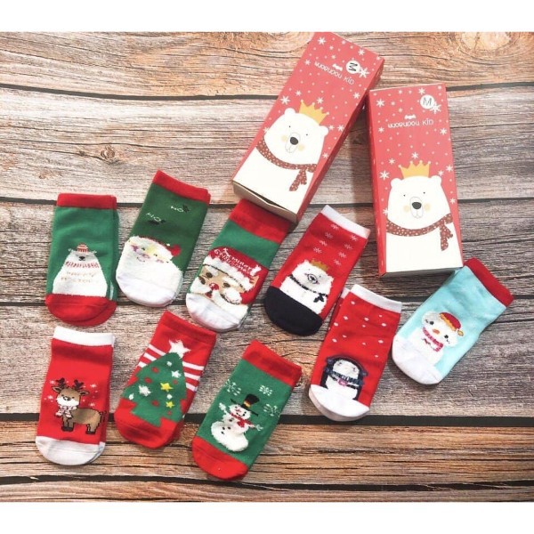 Combo 5 đôi tất noel đáng yêu cho bé