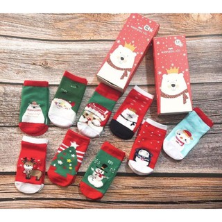 Combo 5 đôi tất noel đáng yêu cho bé