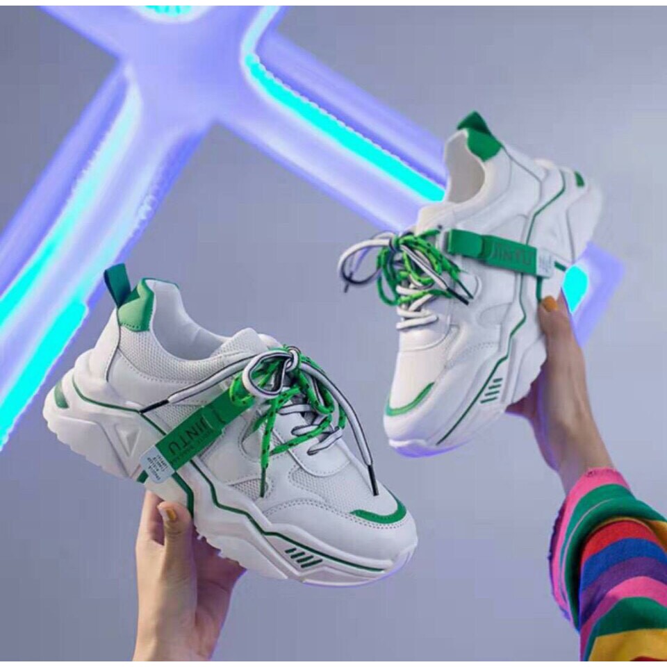 [Mã FAMAYWA2 giảm 10k đơn từ 50k] Giầy thể thao nữ hót hit 2019 kèm hai dây phối màu siêu chất M9711 mã CT145