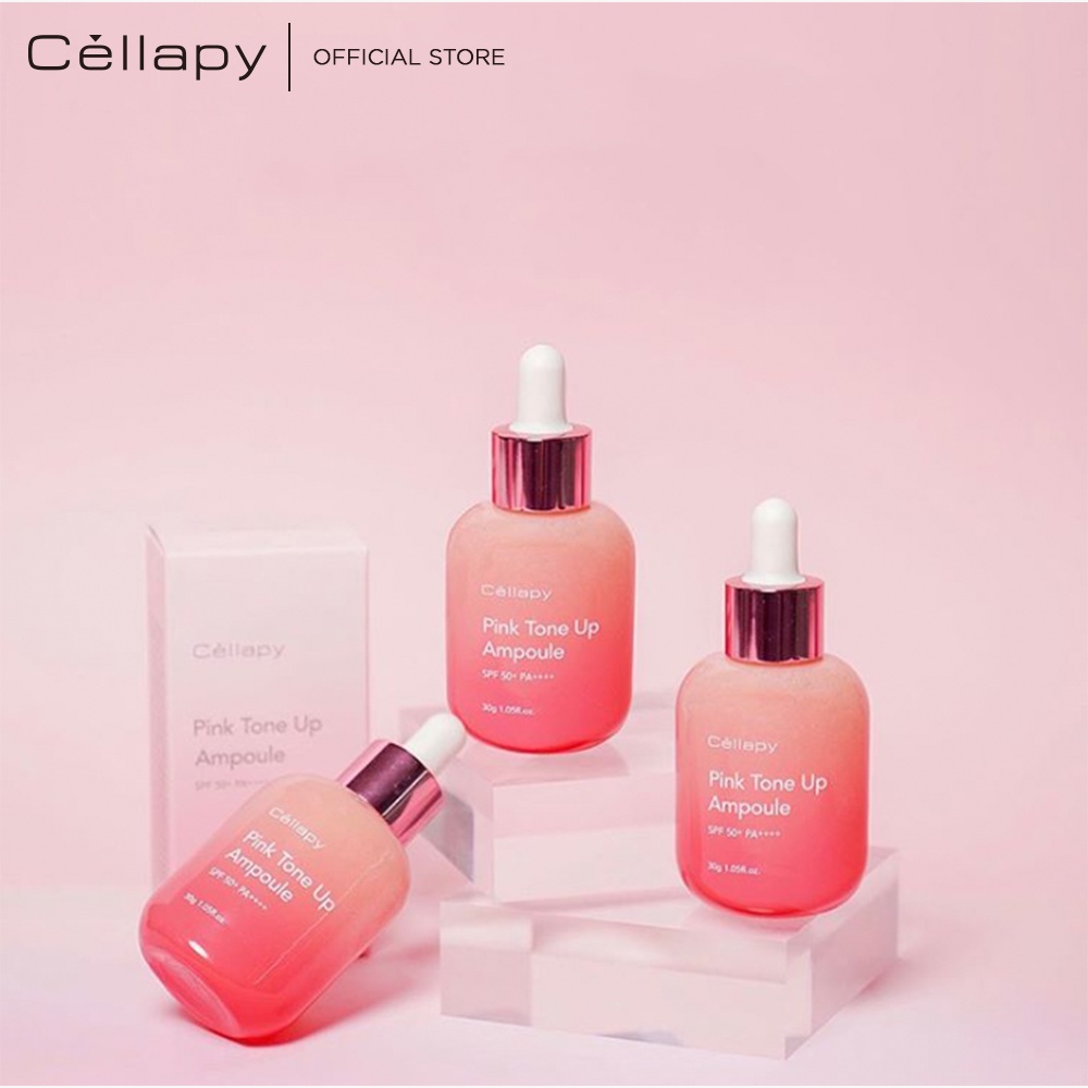 Tinh Chất Dưỡng Trắng Căng Bóng Nâng Tông Da CELLAPY PINK TONE UP AMPOULE - BX2962