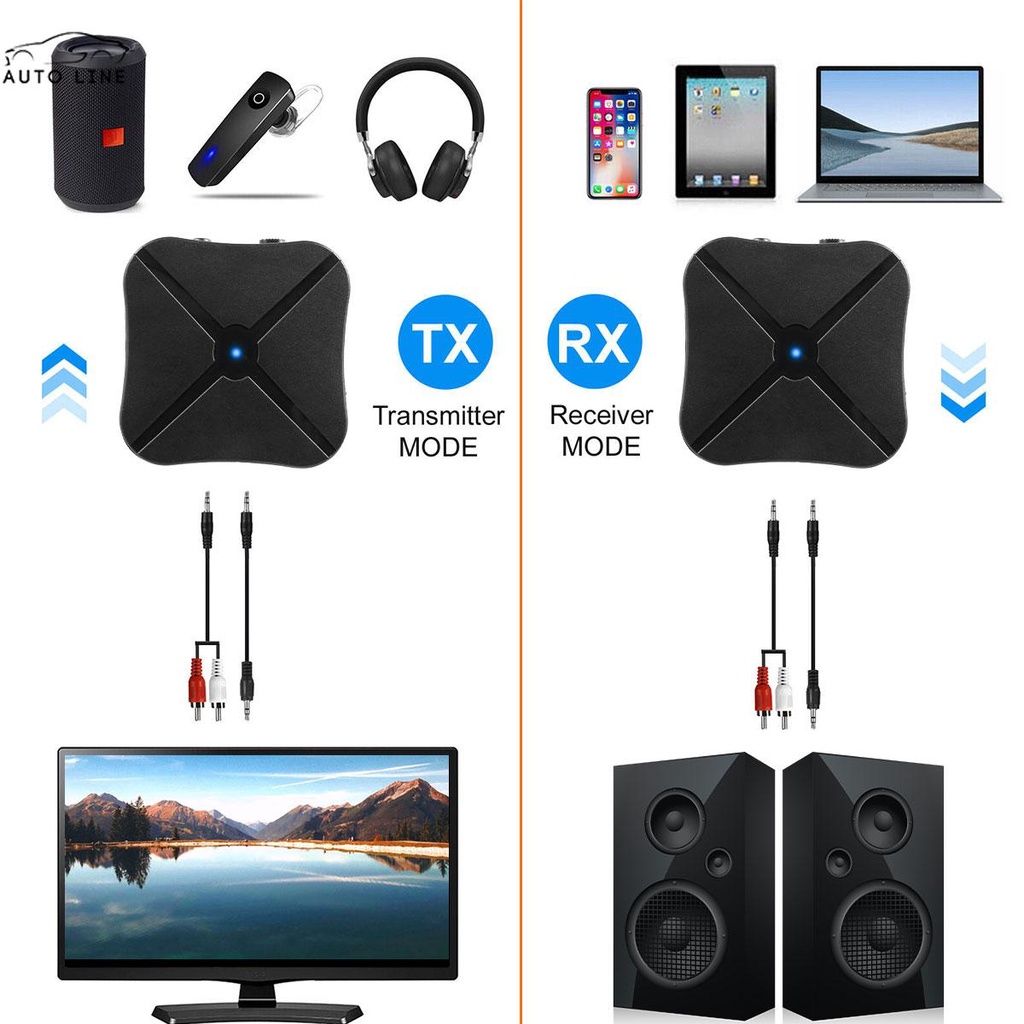 Thiết Bị Truyền Nhận Tín Hiệu Âm Thanh Bluetooth 4.2 AUX RCA Cho TV MP3 PC SHOPCYC7766