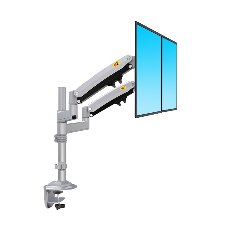 Giá Treo 2 Màn Hình Máy Tính 22 - 32 inch H180 Nhập Khẩu Chính Hãng North Bayou