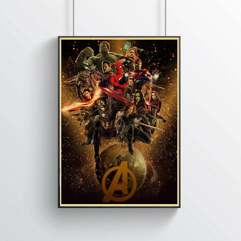 Poster Phim Avengers Infinity War Dán Tường Trang Trí Tiện Dụng