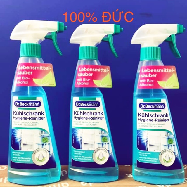 CHAI XỊT VỆ SINH KHƯ MÙI TỦ LẠNH DR BECKMANN 250ML