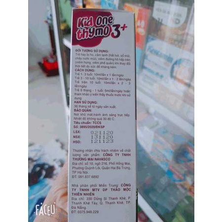 ✅ siro tăng đề kháng cho bé Kid One Thymo 3+ tăng đề kháng hô hấp giúp bé ăn ngon tăng cân tốt