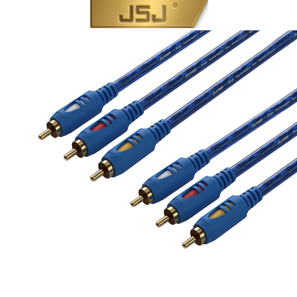 Dây tín hiệu âm thanh Video 6 Đầu xanh 1m8 | Audio cable | RCA Cable